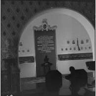 Salle d'honneur de la caserne du 1er régiment étranger d'infanterie (REI) à Sidi-bel-Abbès.