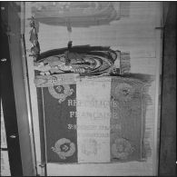 Salle d'honneur de la caserne du 1er régiment étranger d'infanterie (REI) à Sidi-bel-Abbès.