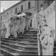 Obsèques de mademoiselle Guelsucci à la chapelle de l'hôpital Maillot à Alger.