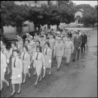 Obsèques de mademoiselle Guelsucci à la chapelle de l'hôpital Maillot à Alger.