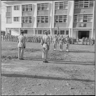Prise de commandement au 9e groupe d'artillerie de marine (GAMa) par le lieutenant-colonel Combes.