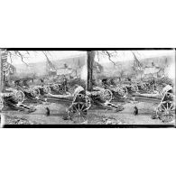 Givonne. Ardennes. Obusiers abandonnés par les allemands. [légende d'origine]