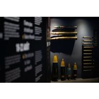 Exposition d'obus de différentes tailles au mémorial du débarquement et de la libération de Provence.