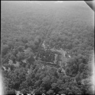 Vue aérienne du temple Bayon.