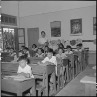 Une classe à l'école française de Nha Trang.