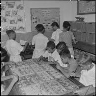 Une classe à l'école française de Nha Trang.