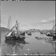 Le port de Hon Khoi.