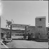 L'entrée du dépôt de sel à Hone Cohe.
