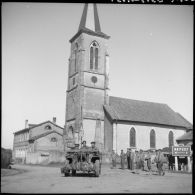 Des marins du Régiment blindé de fusiliers marins (RBFM) se trouvent dans la commune de Clézentaine où le régiment a installé son poste de commandement.
