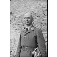 Portrait d'un membre de la section de propagande aéroportée (Luftwaffe Kriegsberichterzug bei Fallschim-Armee-Oberkommando).