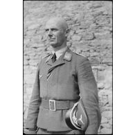 Portrait d'un membre de la section de propagande aéroportée (Luftwaffe Kriegsberichterzug bei Fallschim-Armee-Oberkommando).