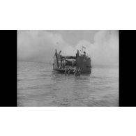 Débarquement sur l'Ile d'Elbe.