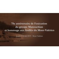 75e anniversaire de l'exécution du groupe Manouchian et hommage aux fusillés du Mont-Valérien.