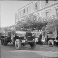 Défilé motorisé du 14 juillet 1959 à Saïda. [Description en cours]