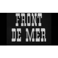 Front de mer.