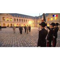 Cérémonie de la DGA aux Invalides.