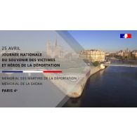 Rendez-vous de mémoire : la journée nationale du souvenir des victimes et héros de la déportation.