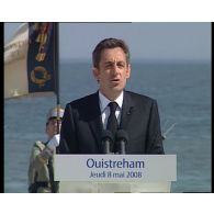 Cérémonie commémorative du 8 mai 2008 à Ouistreham en Normandie.