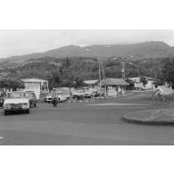 Entrée du camp d'Arue du Centre d'expérimentations du Pacifique (CEP)..