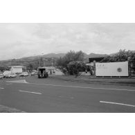 Entrée du camp d'Arue du Centre d'expérimentations du Pacifique (CEP).