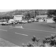 Entrée du camp d'Arue du Centre d'expérimentations du Pacifique (CEP).