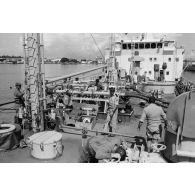 Service des essences des armées (SEA) à la base maritime de Papeete.