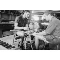 Groupe réseau filaire (GRF), militaires du rang (mdr) à l'instruction.