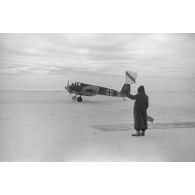 Un avion d'attaque au sol Henschel Hs-129 codé ?E+MM Werknummer 0376.