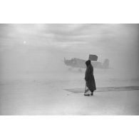 Un avion d'attaque au sol Henschel Hs-129 du 8.Pz Sch.G1 (Panzer Schlachtgeschwader 1).