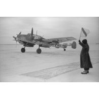 Les chasseurs lourds Messerschmitt Bf-110, peut-être du Zerstörergeschwader (ZG1).