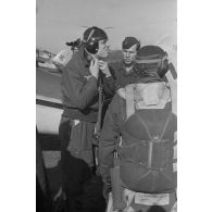 Activités du 2e Staffel du 13 groupe de reconnaissance (Nahaufklärungsgruppe 13) sur le terrain de Saint-Brieuc.