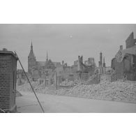 Ruine entourant l’église de Sainte-Marie.