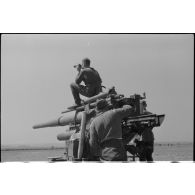 Une pièce de 8, 8 cm Flak en position.