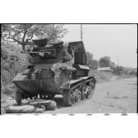 Vickers Light Tank Mk VIC mis hors de combat durant un engagement.