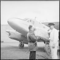Avion de transport Renault Caudron Goéland sur la base de stockage de Lyon-Bron.
