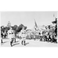 Tournée d'inspection du général d'armée Huntziger au Maroc.