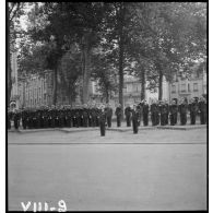 Détachement de l'armée de l'Air lors de la cérémonie du 14 juillet à Vichy.