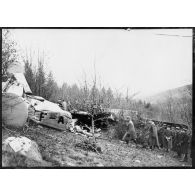 Officiers généraux et supérieurs présents sur la zone du crash de l'avion de transport Potez 662 du général d'armée Huntziger.