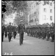 A Vichy, cérémonie commémorative de la disparition du capitaine pilote Georges Guynemer en 1917.