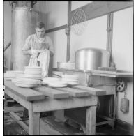 Les cuisines sur une base aérienne.