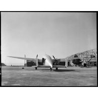 L'avion de transport Breguet Br.500 Colmar au sol à Marignane.