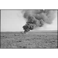 Crash d'un bombardier en piqué Douglas SDB-5 Dauntless de la flottille 3FB sur une des pistes d'envol de la base de Cognac.