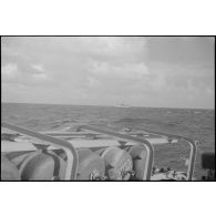 Grenadeur de sillage à bord du chalutier Vikings, armé en patrouilleur par la Marine nationale.