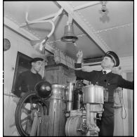 A bord du paquebot Brazza.