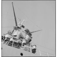 La superstructure (tourelle de commandement) du cuirassé Dunkerque.