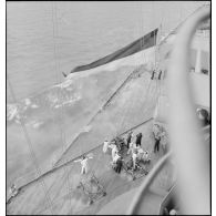 Le pont avant du cuirassé Dunkerque.