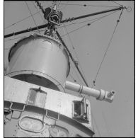 Télémètre grandes distances sur la superstructure (tourelle de commandement) du cuirassé Dunkerque