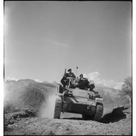 Char léger Stuart M5 A1 du 1er régiment de fusiliers marins (RFM).