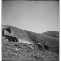 Char léger Stuart M5 A1 du 1er régiment de fusiliers marins (RFM).