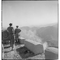Le 1er régiment de fusiliers marins (RFM) au lieu-dit des Cabanes-Vieilles dans le massif de l'Authion.